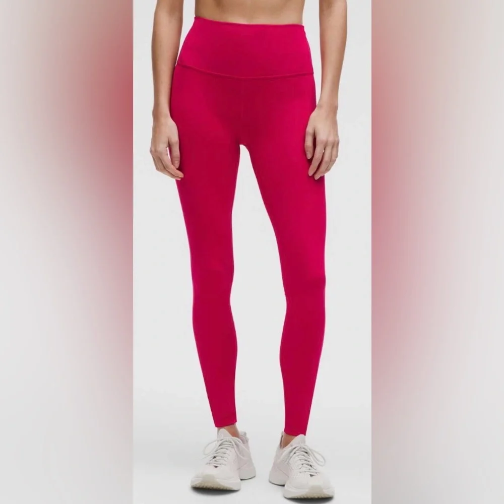 Lululemon Athletica NWT Pink Dragonfruit Wunder Train HR 28” Leggings - Picture 1 of 7